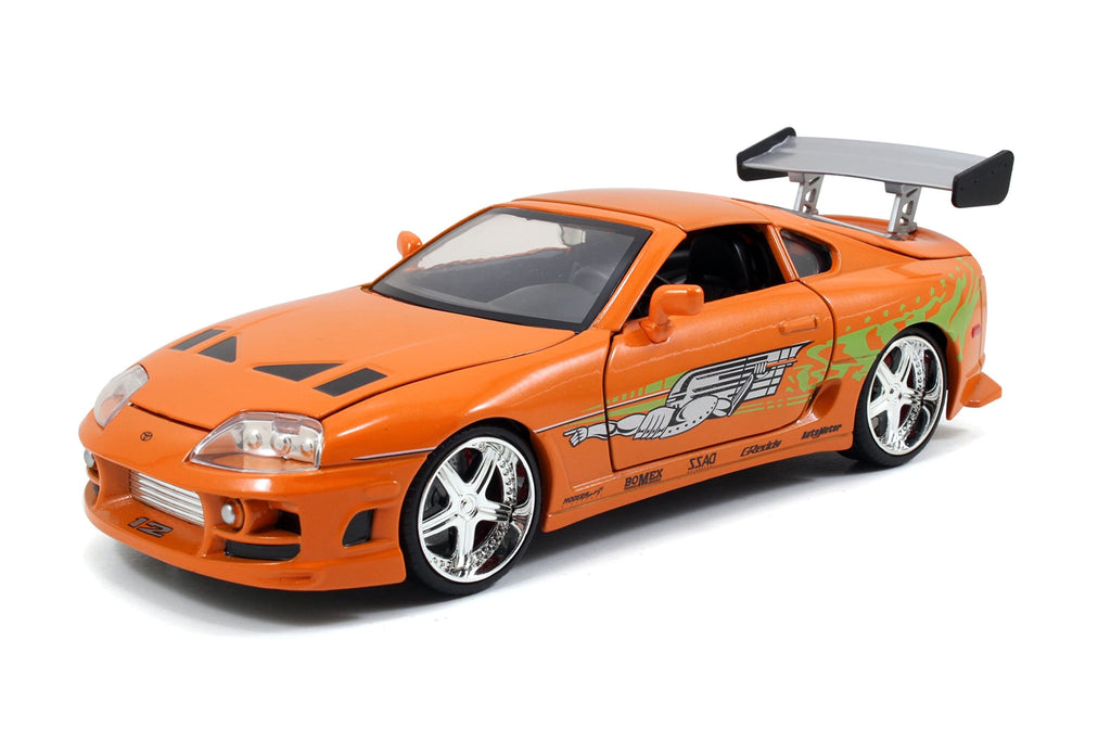 Fast & Furious Brian's Toyota Supra 1995 Naranja Escala 1:24 – Jada Toys