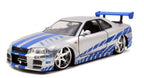Jada Rápidos y Furiosos Nissan Skyline GT-R BNR34 2002 Escala 1:24 – vista 2