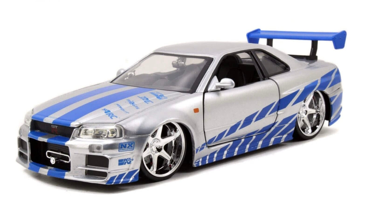Jada Rápidos y Furiosos Nissan Skyline GT-R BNR34 2002 Escala 1:24 – vista 2