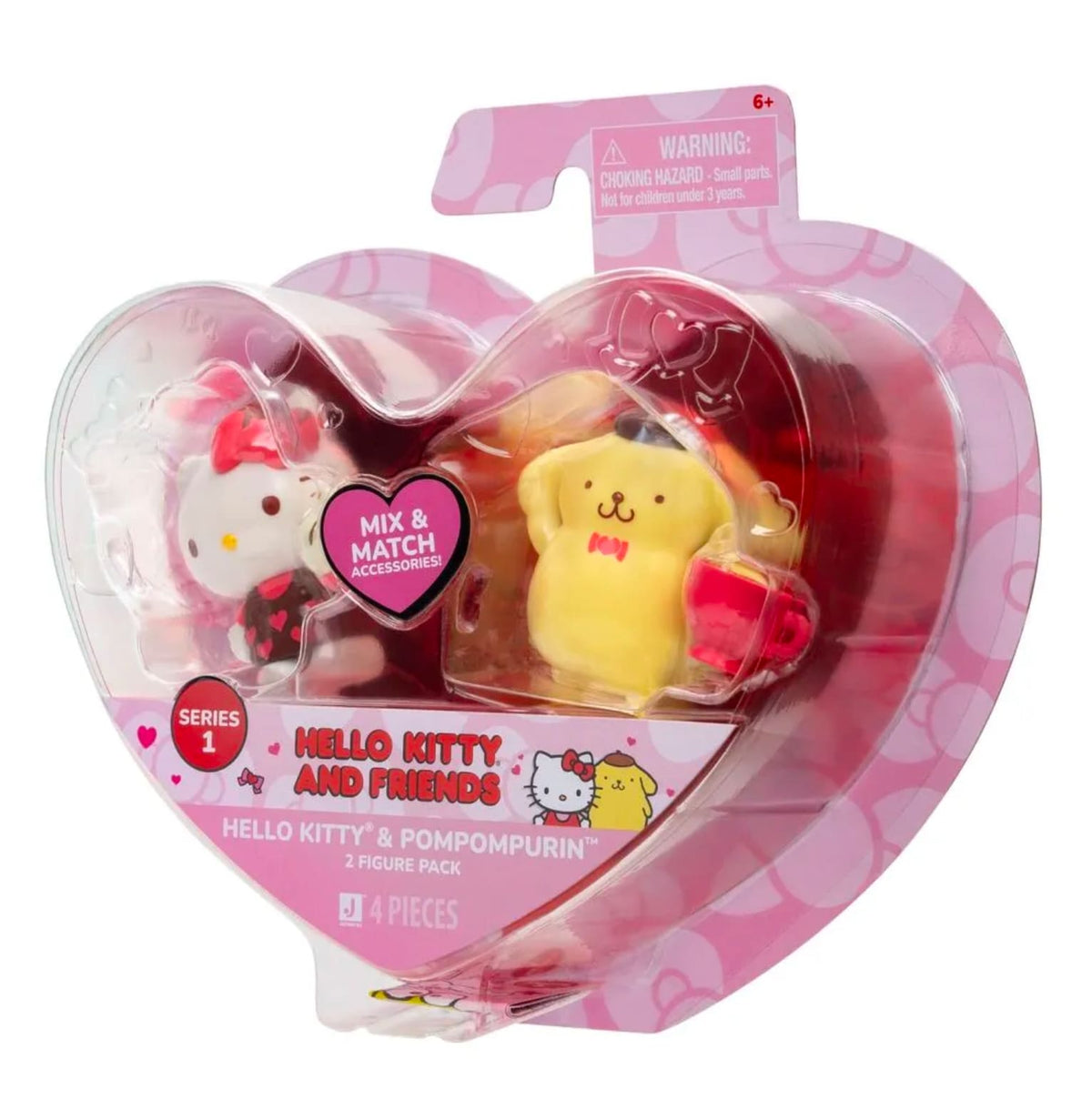 Hello Kitty and Friends Pack de 2 Figuras Corazón Surtido – vista 1