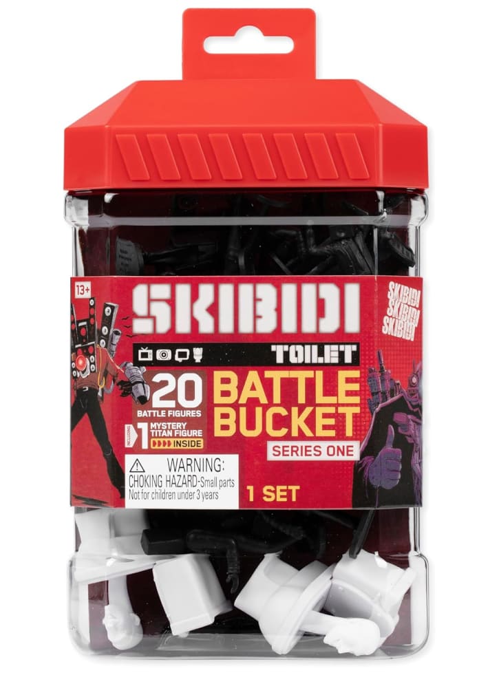 Skibidi Toilet Balde de Batalla con 20 Figuras Coleccionables – vista 1
