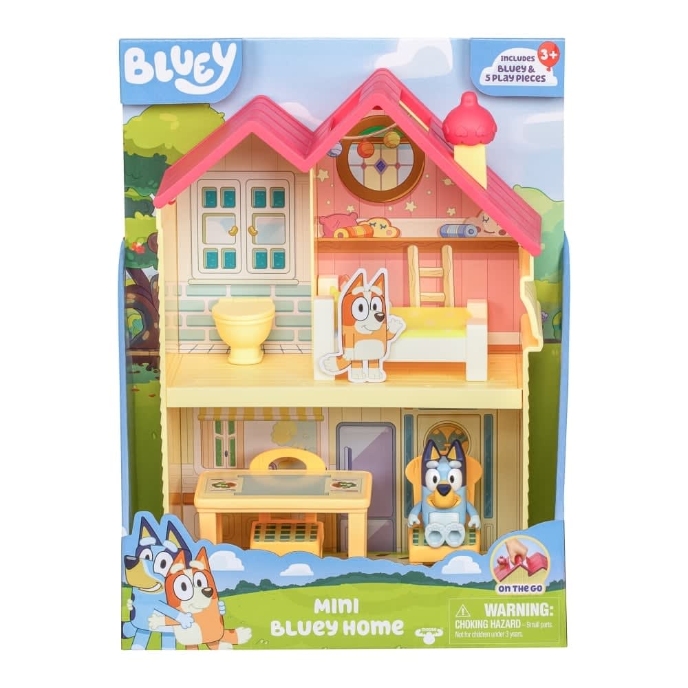 Bluey Mini Casa Playset Portátil con Figura Articulada – vista 1