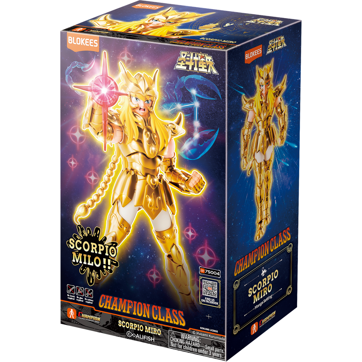 Blokees Caballeros del Zodiaco Champion Class Scorpio Milo Figura Armable – vista 1