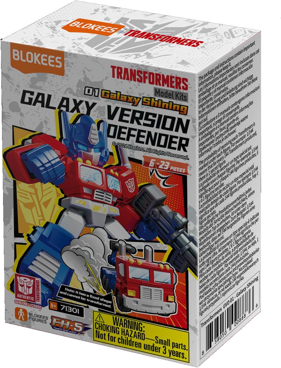 Blokees Transformers Galaxy Version Defenders Figura Armable Sorpresa – vista 1