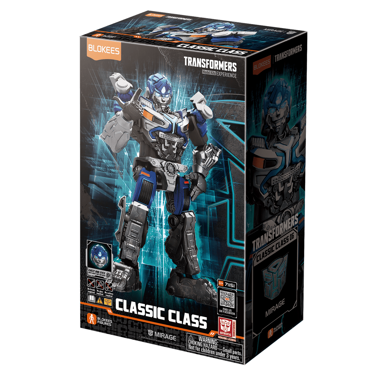 Blokees Transformers Classic Class Mirage Figura Armable de 13 cm – vista 1