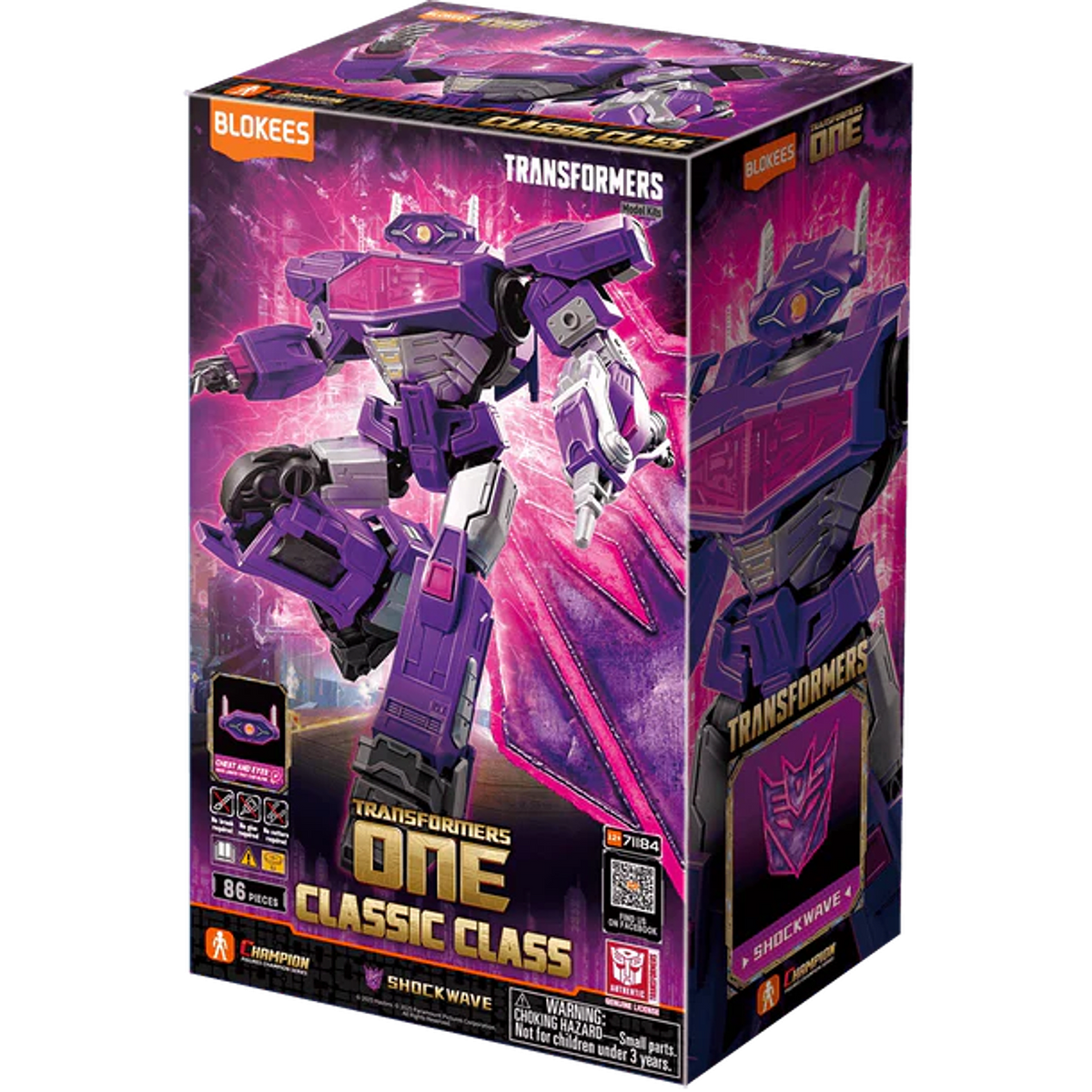 Blokees Transformers One Shockwave Classic Class Figura Armable 86 Piezas – vista 1
