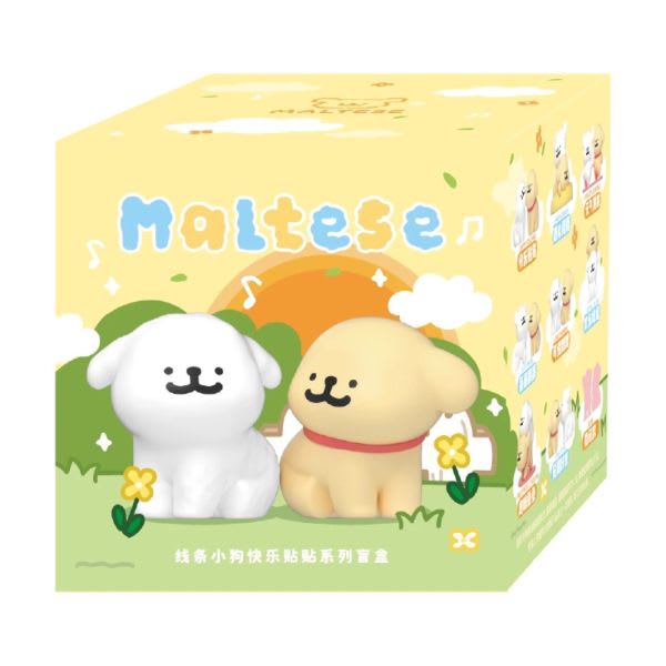 Funism Maltese Happy Snuggling Series Figura Blind Box – vista 1