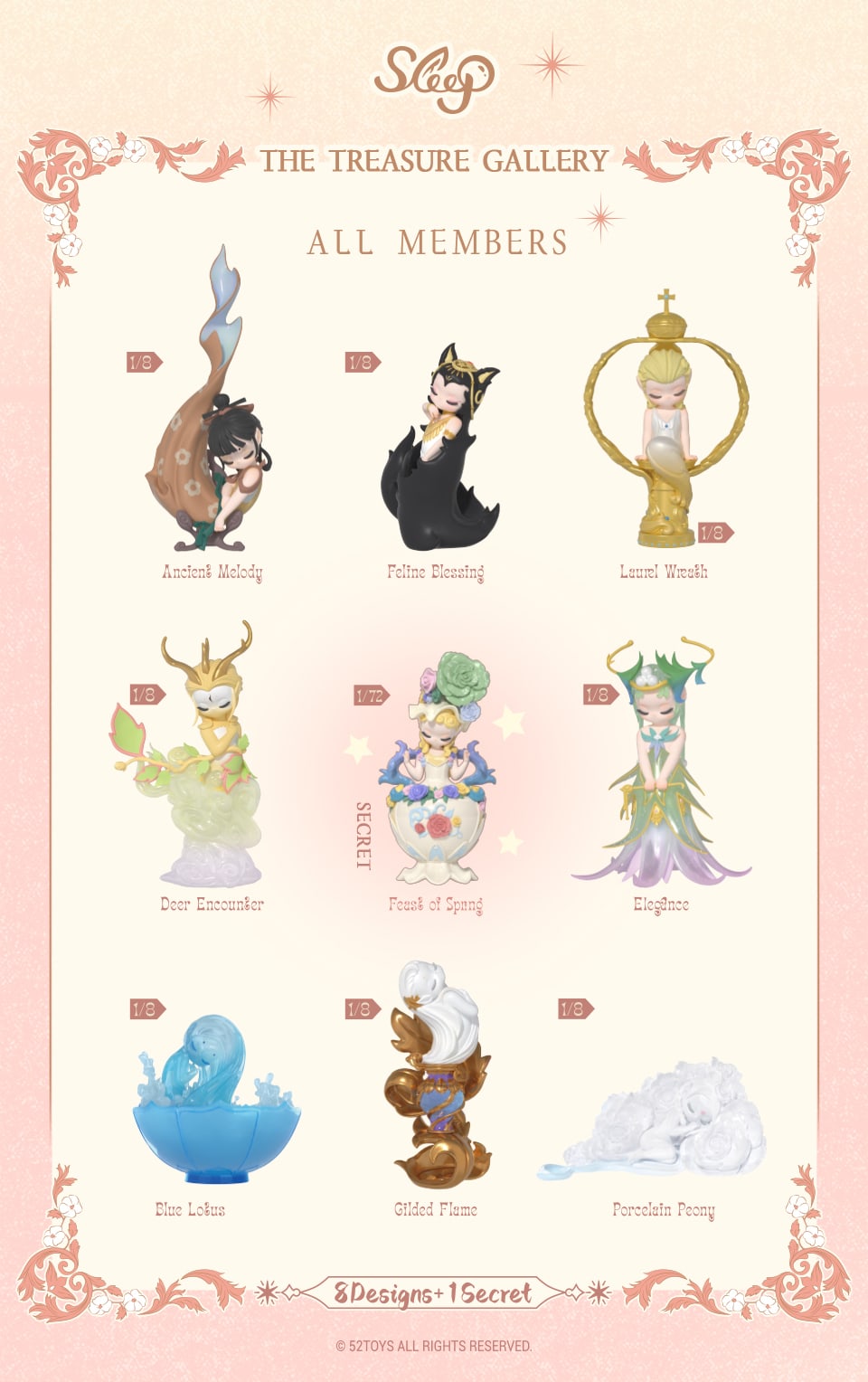 52Toys Sleep The Treasure Gallery Series Figura Blind Box – vista 3