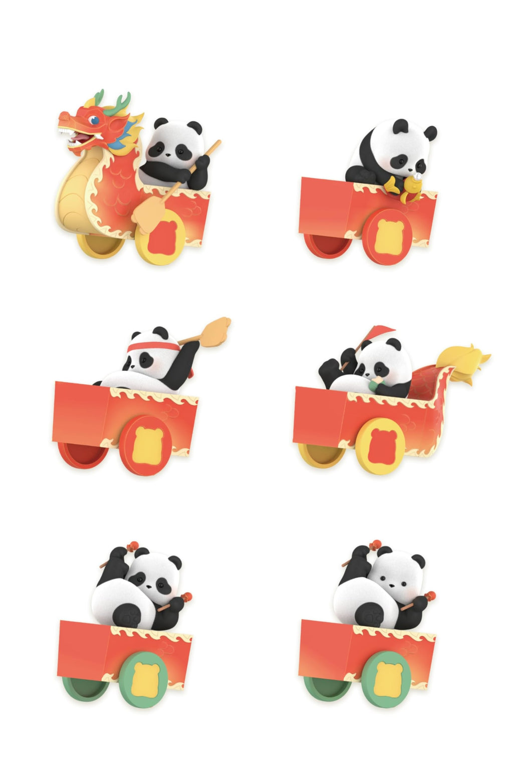 Panda Roll Dragon Boat Racing Figura Blind Box Sorpresa – vista 2