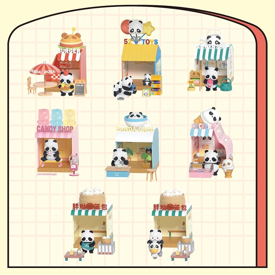 Panda Roll Shopping Street Series Blind Box Figura Sorpresa – vista 2