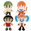 Peluches One Piece serie 1: Luffy, Zoro, Nami y Buggy