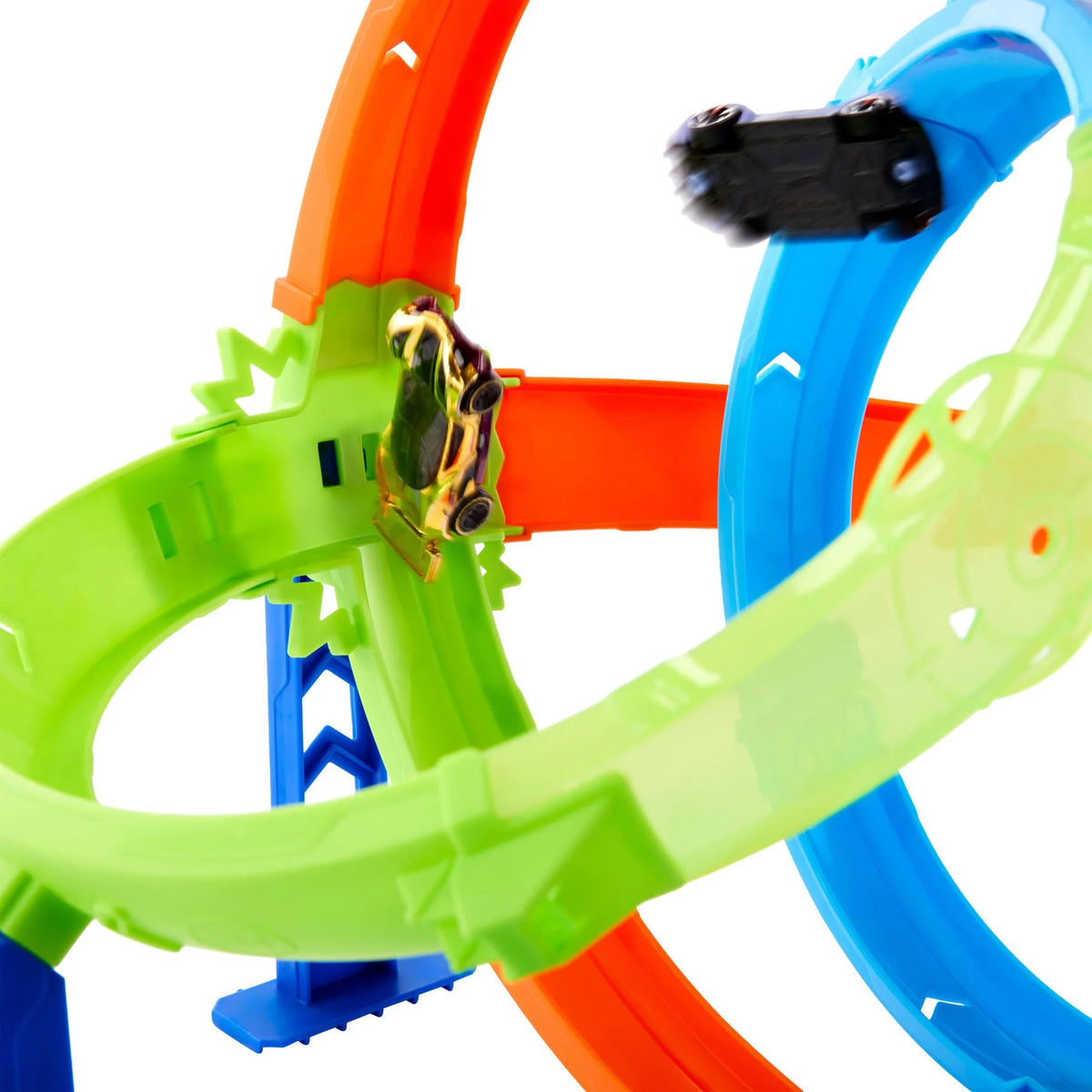 Hot Wheels Pista de Acrobacias Lanza y Choca con Doble Bucle y Auto – vista 2