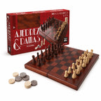 Set de Ajedrez y Damas Premium de Madera 2 en 1 Toyng – vista 6