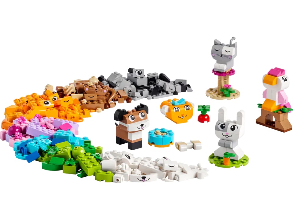 LEGO Classic Mascotas Creativas Set de Construcción 450 Piezas – vista 1