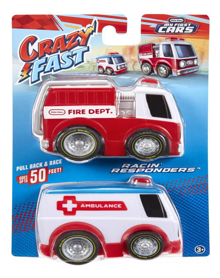 Little Tikes Crazy Fast Vehículos de Emergencia Pack de 2 a Fricción – vista 2