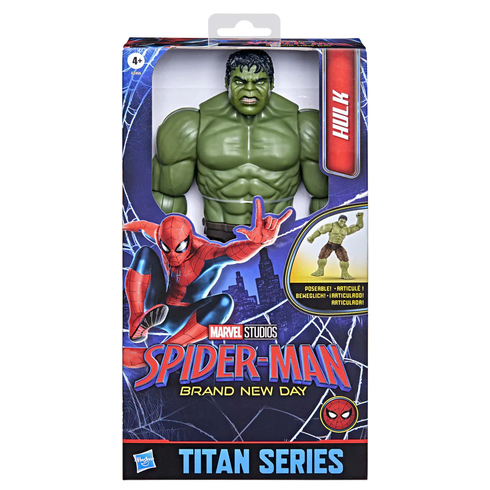 Spider-Man Un Nuevo Día Figura Titan Hulk de 29,7 cm con 11 Articulaciones – vista 3