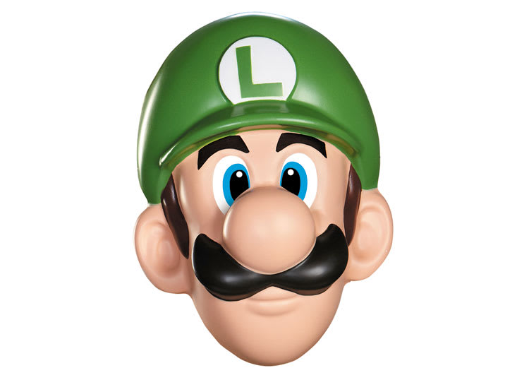 Super Mario Máscara de Luigi para Adultos Talla Única – vista 1