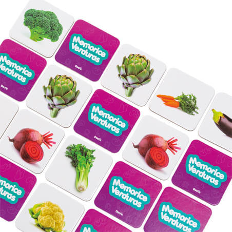 Memorice de Verduras de Cartón 32 Piezas Juego Didáctico – vista 1