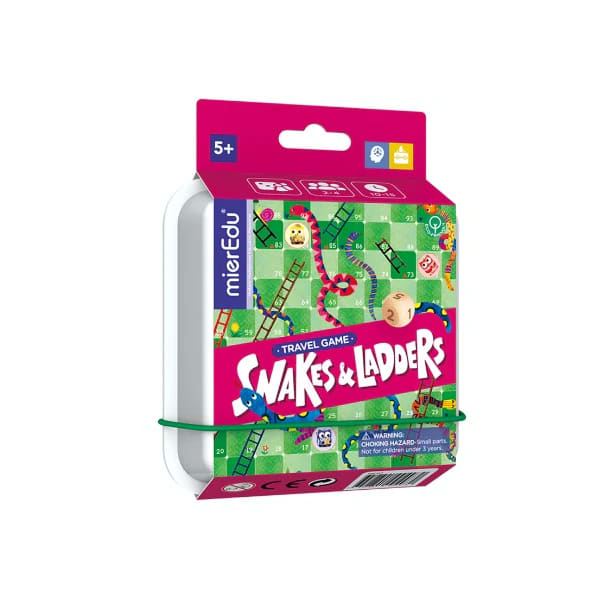 Envase cerrado del juego de viaje Snakes and Ladders mierEdu