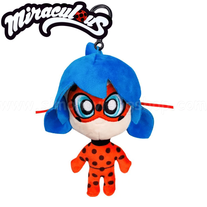 Miraculous Ladybug Mini Peluche Colgante con Clip 13 cm Surtido – vista 1