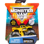 Monster Jam Bulldozer 1:64 metálico en blíster con figura de piloto