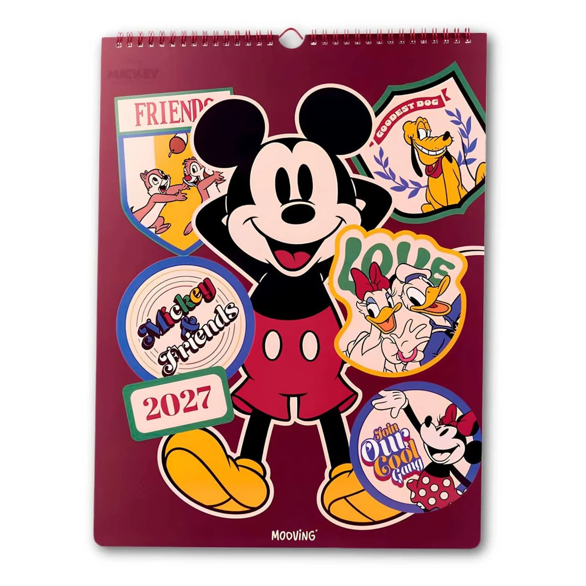 Calendario 2027 Mickey y sus Amigos 30x40 cm con Stickers – vista 1