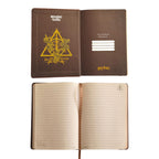 Contratapa y hojas interiores rayadas del cuaderno Harry Potter