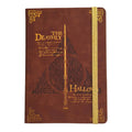 Cuaderno Harry Potter A5 Mooving tapa dura café con detalles dorados