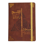 Cuaderno Harry Potter A5 Mooving tapa dura café con detalles dorados