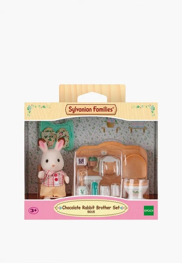 Sylvanian Families Set Hermano Conejo Chocolate con Baño – vista 2