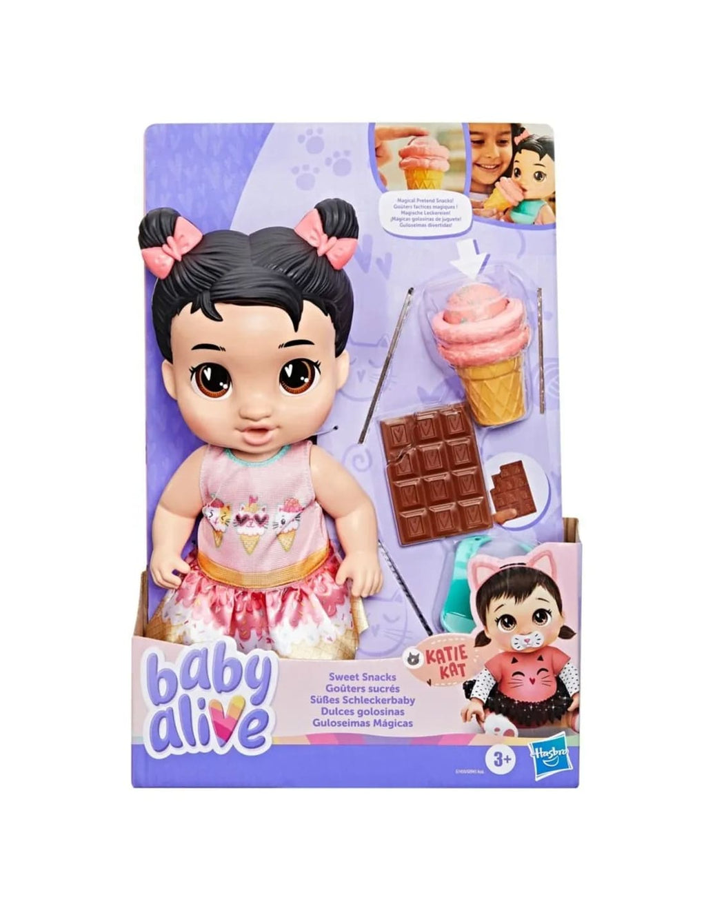 Baby Alive Dulces Golosinas Muñeca Katie Kat con Accesorios – vista 2