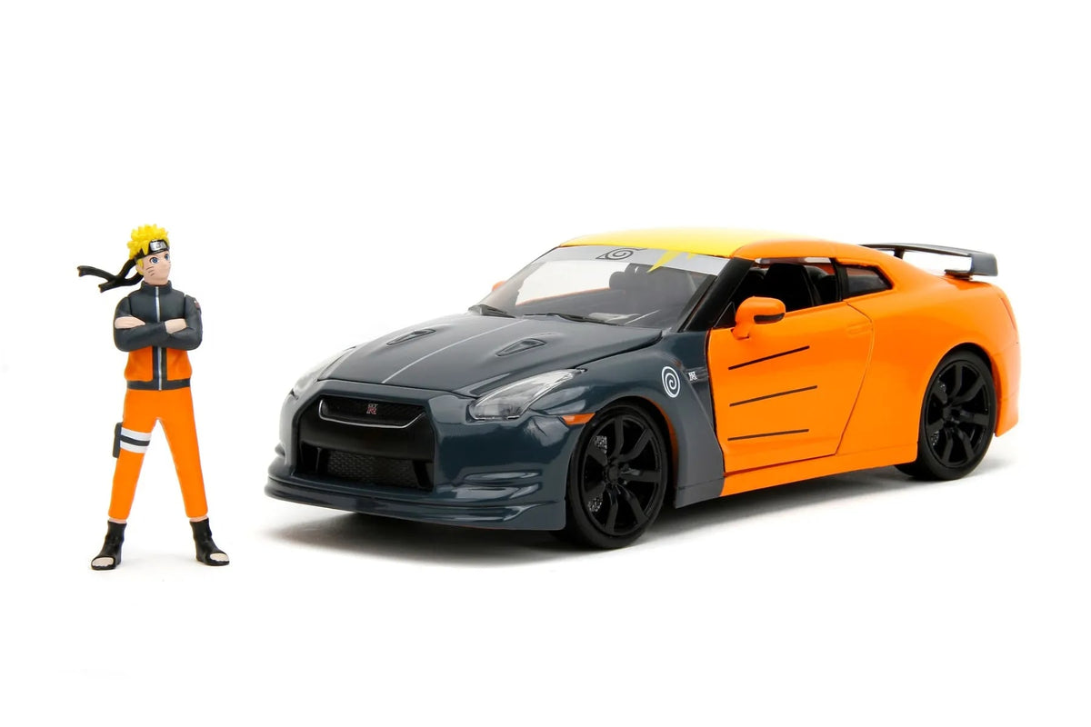 Jada Hollywood Rides Naruto Shippuden Nissan GT-R R35 2009 con Naruto – vista 1
