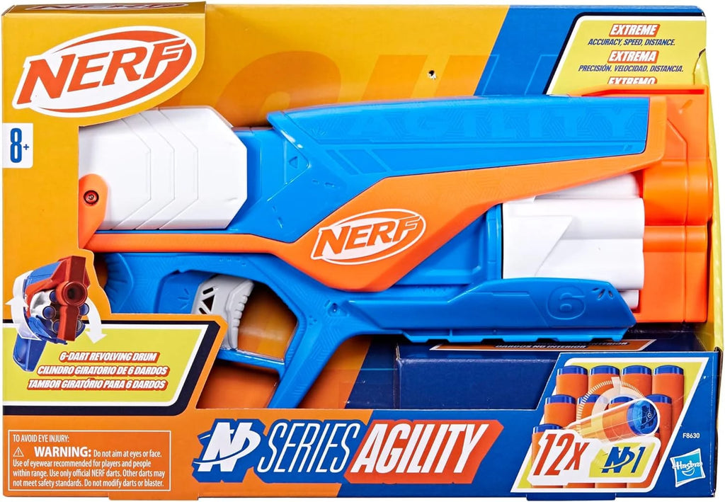 Nerf N Series Agility Lanzador con Cilindro de 6 Dardos y 12 Dardos N1 – vista 1