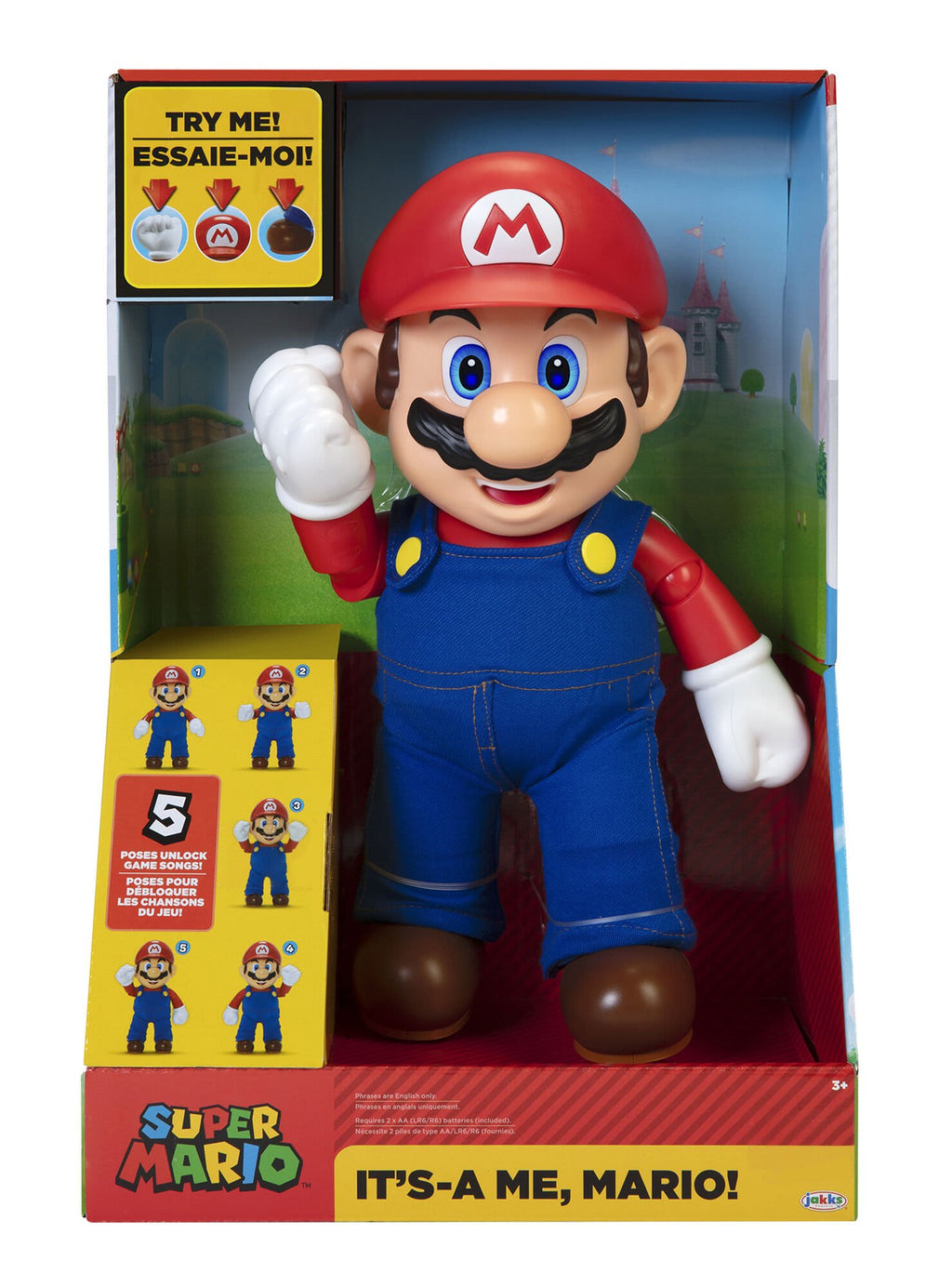 Super Mario It's-a Me, Mario! Figura Parlante de 12 Pulgadas – vista 2