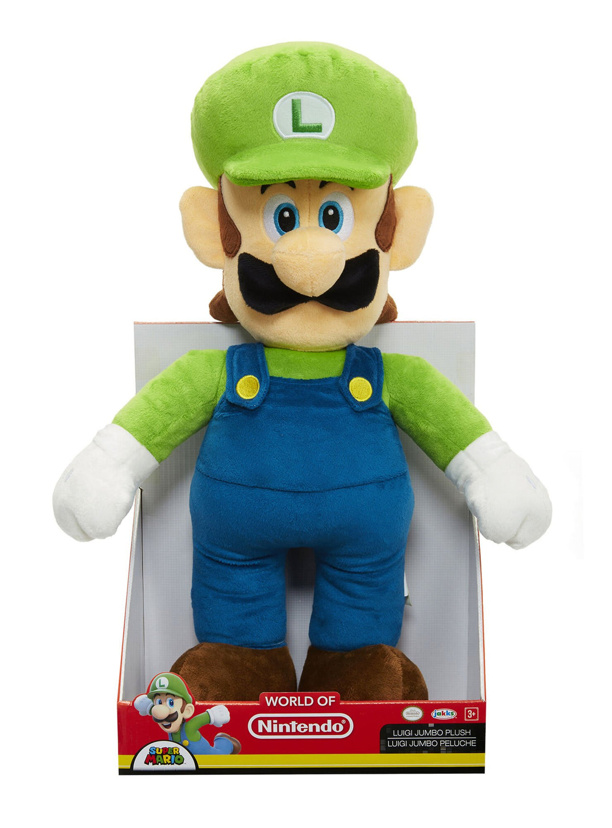 Super Mario Peluche Jumbo Luigi 50 cm Licencia Oficial Nintendo – vista 1