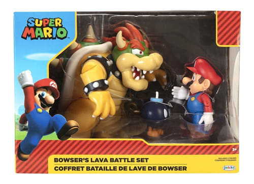 Super Mario Bowser Lava Battle Set de Figuras – vista 2
