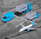 Majorette Maersk Set de Regalo 4 Vehículos de Transporte – Majorette