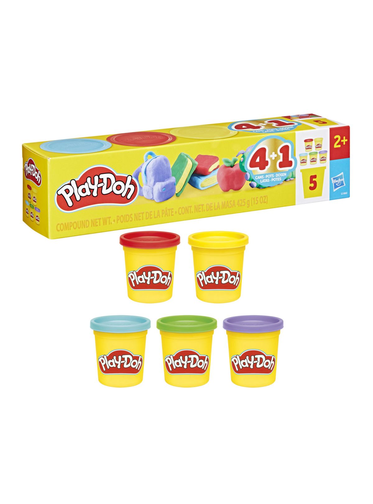 Play-Doh Pack Vuelta a Clases 5 latas – vista 1