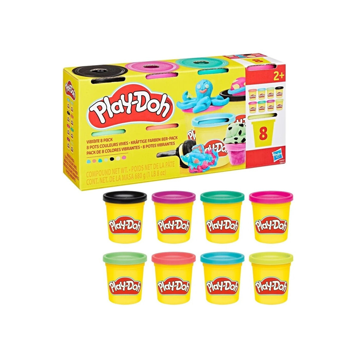 Play-Doh Pack de 8 Potes Surtido – Hasbro