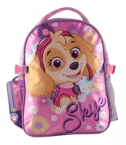 Set Mochila Satín 14" con Lonchera Paw Patrol Skye – Intek