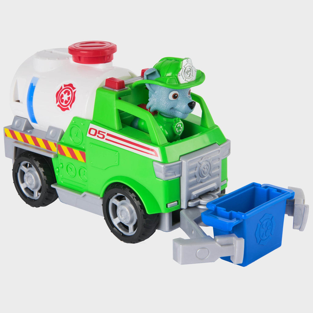 Paw Patrol Fire Rescue Camión Cisterna de Rocky con Figura – Spin Master
