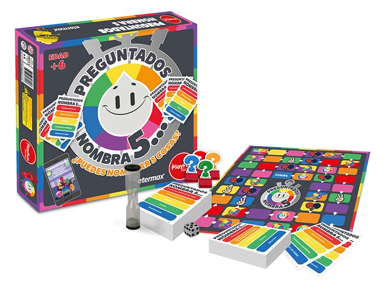Preguntados Nombra 5 Juego de Mesa de Trivia con Temporizador – vista 1