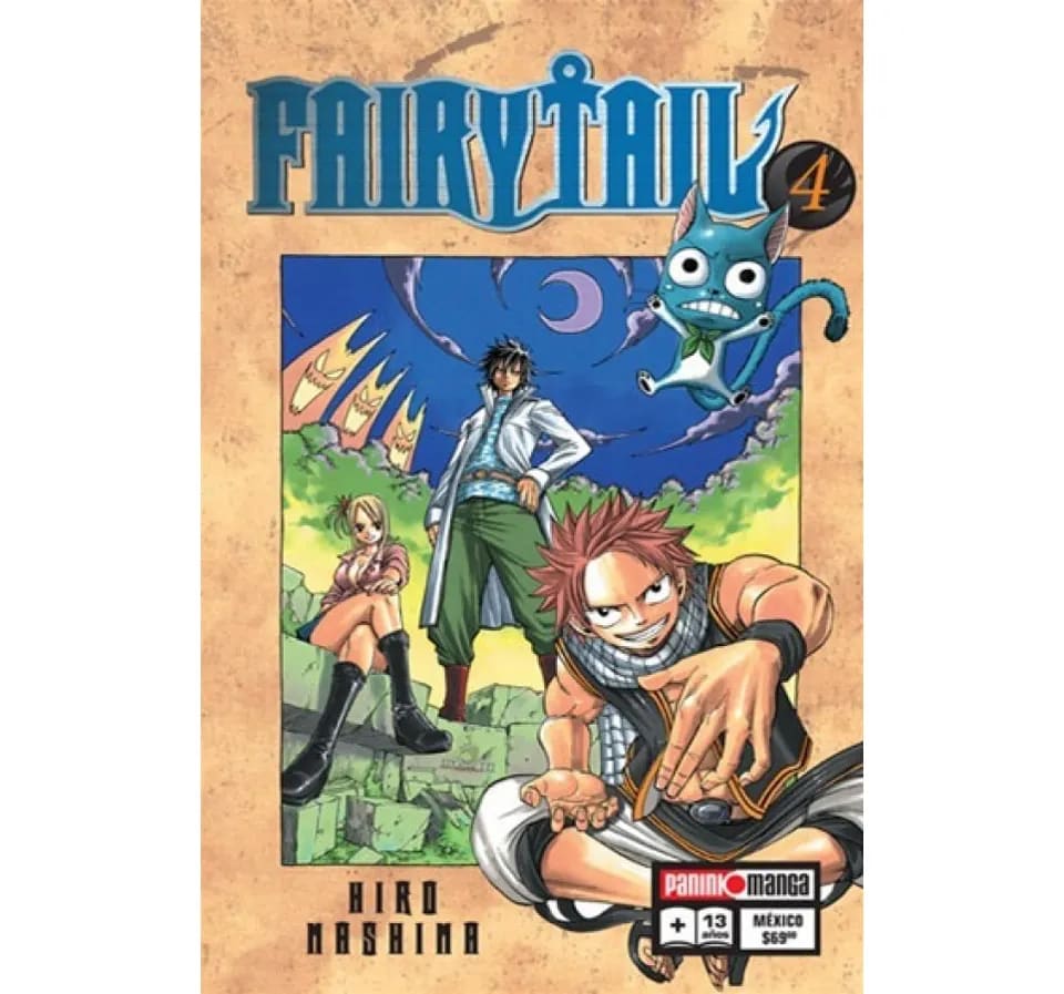 Fairy Tail Manga Tomo 4 de Hiro Mashima en Español – vista 1
