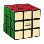 Cubo Rubik's 3x3 Retro fuera del estuche, caras verde y crema