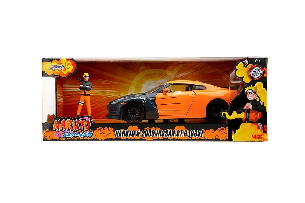 Jada Hollywood Rides Naruto Shippuden Nissan GT-R R35 2009 con Naruto – vista 2