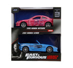 Jada Rápidos y Furiosos Pack Honda Integra 1995 y Honda S2000 2001 Escala 1:32 – vista 2