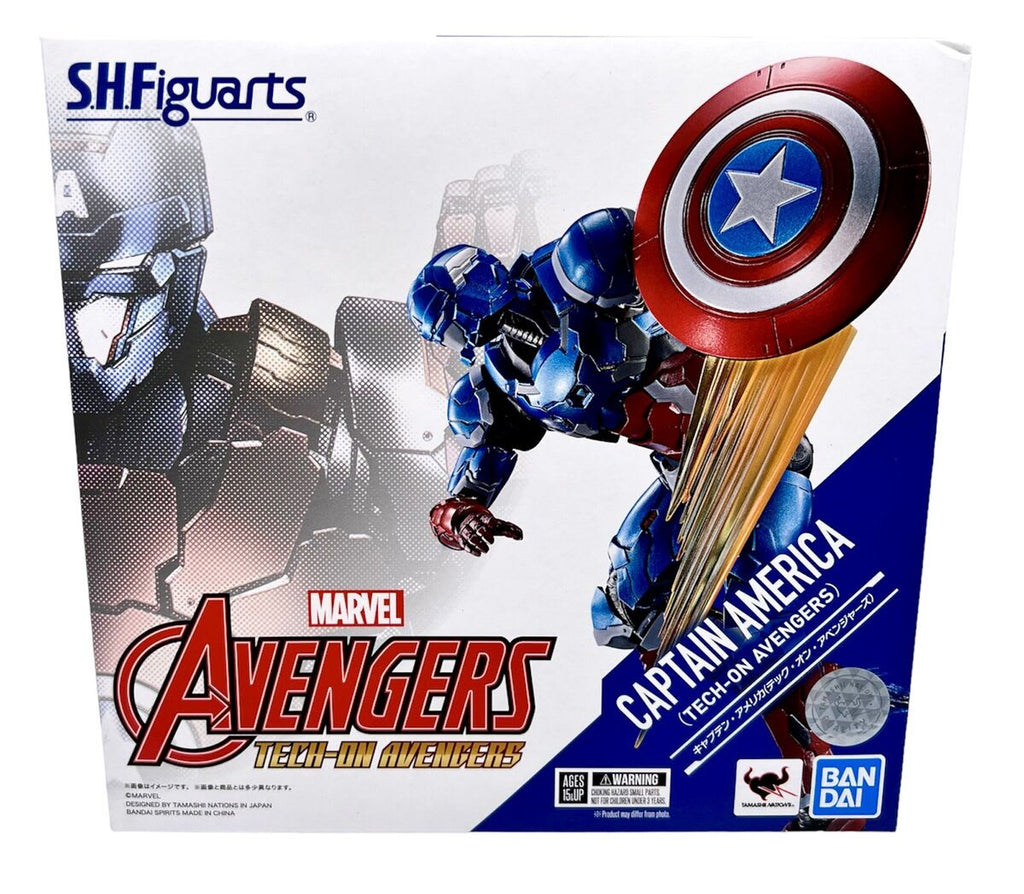 S.H.Figuarts Captain America Tech-On Avengers Figura 15 cm – vista 1