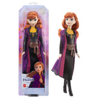 Muñeca Anna de Frozen 2 con abrigo morado y su caja