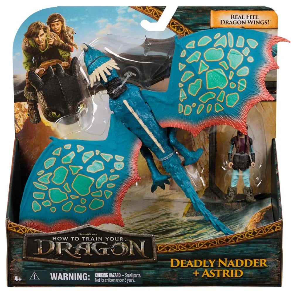 Cómo Entrenar a tu Dragón Set Deadly Nadder y Astrid Figuras de Acción – vista 1