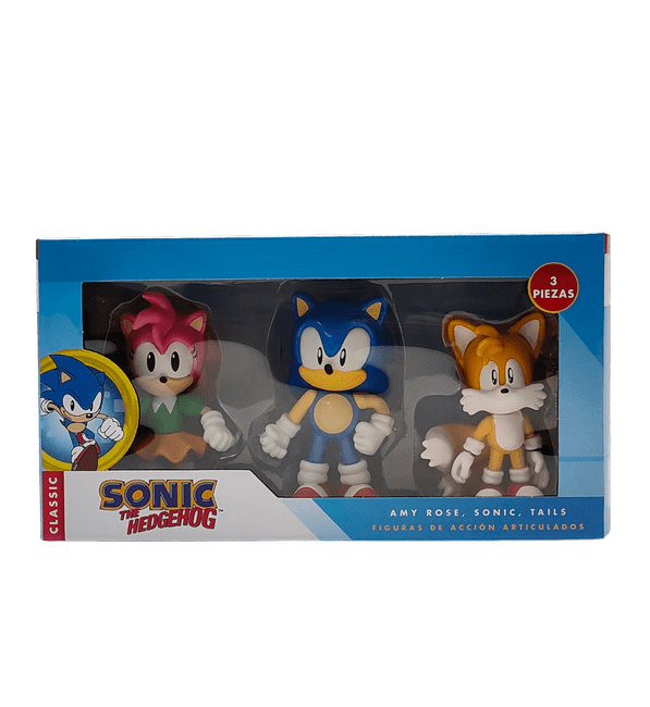 Sonic the Hedgehog Set de 3 Figuras Articuladas 10 cm Surtido – vista 1